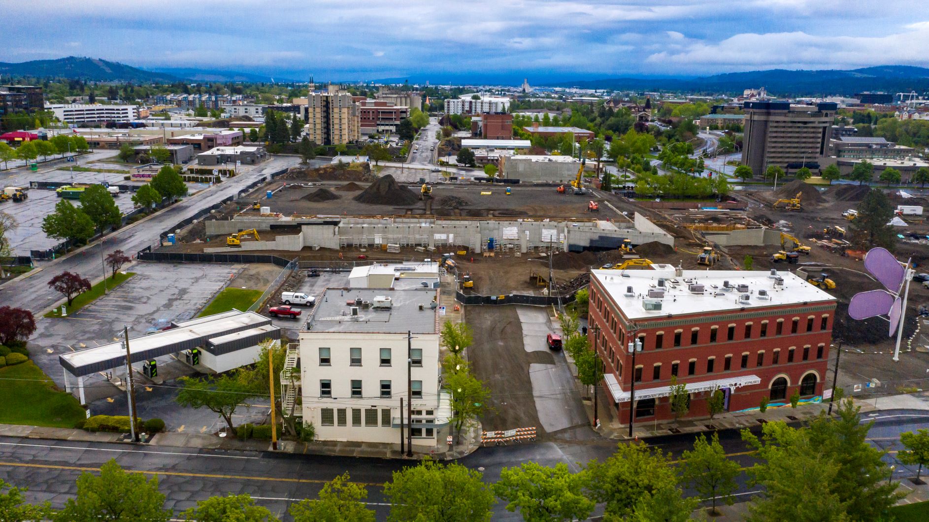 Cataldo Alley Utility Progress
